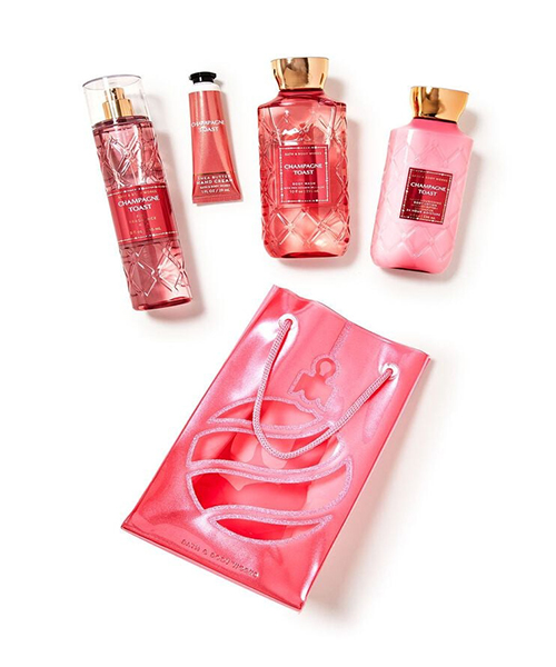 Bath & Body Works Champagne Toast Gift Bag Set