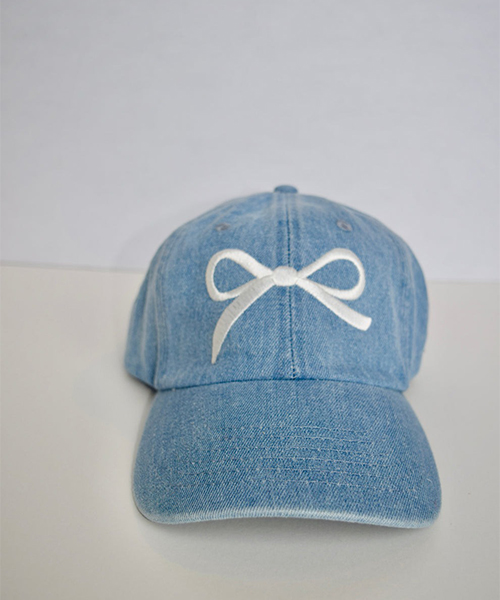 Denim Bow Hat