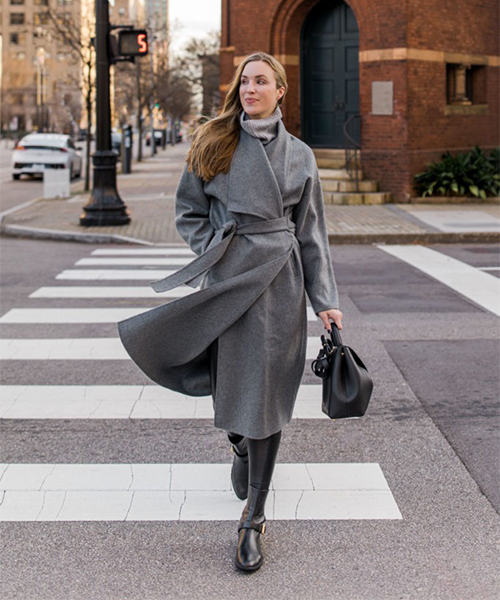 1. Belted Wrap Coat