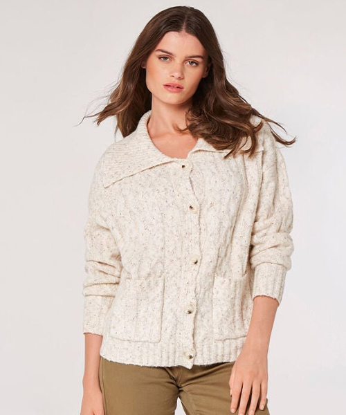 2. Chunky Cable Cardigan