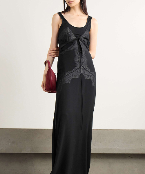 Christopher Esber Casteret Open Back Draped Tulle Crop Top