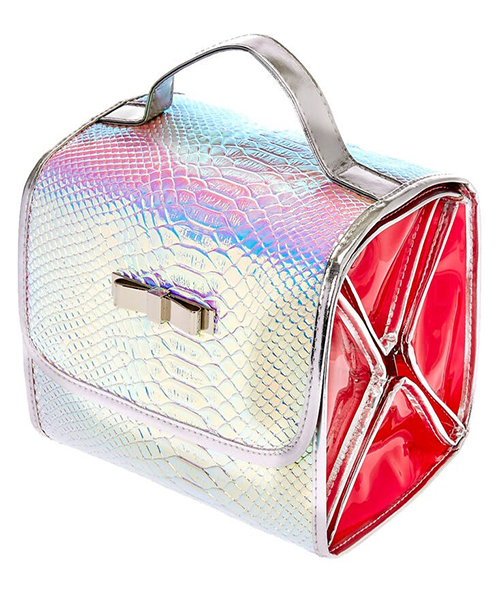 Holographic Roll Up Travel Makeup Bag